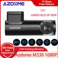 Azdome m330 dash cam englisch sprach steuerung 1080p mini auto dvr wifi kamera für fahrzeug