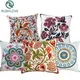 Hohe Qualität 100% Baumwolle Stickerei Blume Muster Sofa Kissen Abdeckung Hause Dekoration