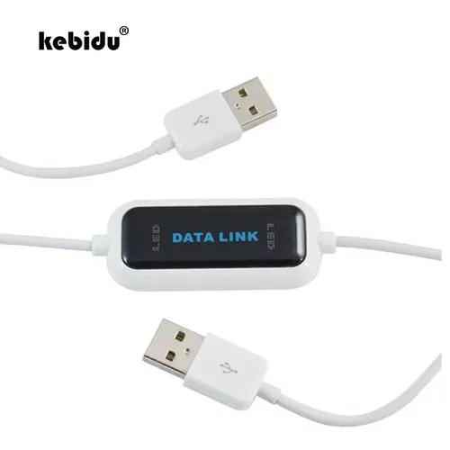 Kebidu USB 2 0 PC Zu PC Online Teilen Sync Link Net Direkte Daten Datei Transfer Brücke 165CM LED