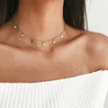 Gold Farbe Star Party frauen Anhänger Halskette Mode Weibliche Choker Halsketten Schmuck Einfache