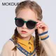 3-12 jahre Kinder Polarisierte Sonnenbrille Jungen Kühlen Mädchen Weiche TPE-E Rahmen Cat Eye Design