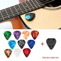 10Pcs Gitarre Picks & Guitar Pick Halter Set Für Akustische Gitarre Elektrische Gitarre Bass Ukulele