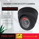 Kreative Schwarz Kunststoff Dome CCTV Dummy Kamera Blinkende Led Gefälschte Kamera Power Über AA