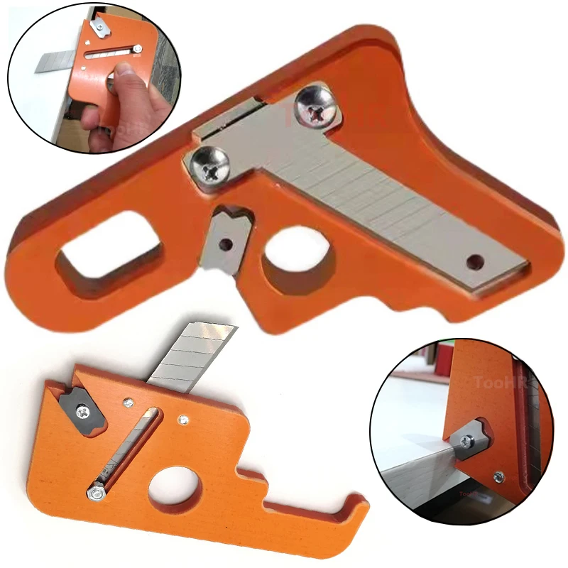 Holz bearbeitungs kante Ecke Hobel kante Streifen Lichtbogen Trimm klinge manuelle Hobel Holz Fasen Filet Schaber Brett Entgratungs werkzeug Image