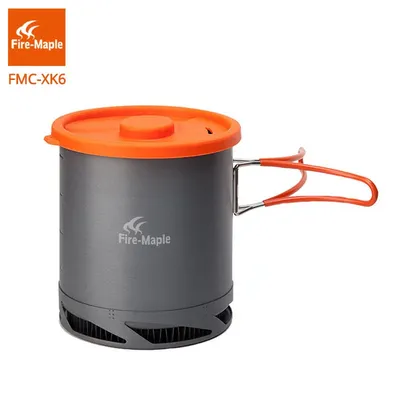 Feuer Ahorn FMC-XK6 Wärme Tauscher Topf 1L Faltbare Kochen Töpfe mit Mesh Bag Outdoor Camping Kochgeschirr