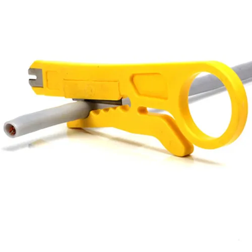 1PC Mini Tasche Tragbare Abisolierzange Messer Crimper Zange Crimpen Werkzeug Kabel Abisolieren