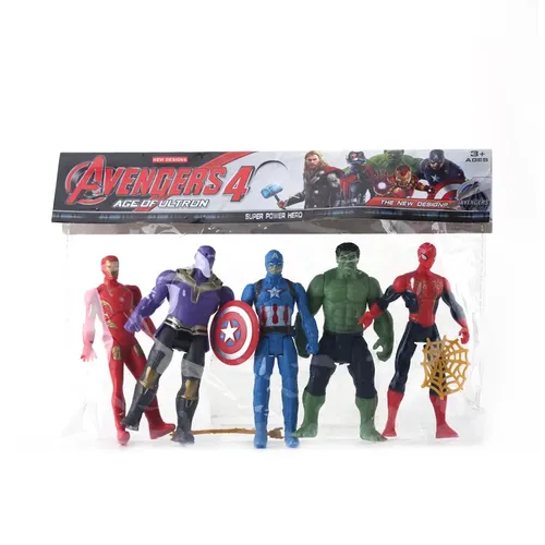 5 stücke Spiderman Hulk Ironman Figuren Modell Spielzeug Set Kinder Anime Action Spielzeug