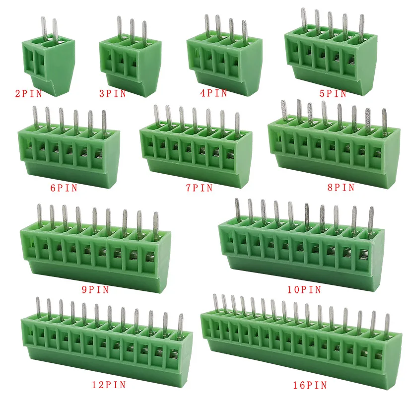 5/10 stücke KF128 2,54mm 0,1 "Pitch Mini PCB Schraube Terminal Block Stecker für Drähte 2P 3P 4P 5P 6P 7P 8P 9P 10P 12P 16P Terminal Image