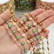 1Meter Daisy Blume Kette Emaille KC Gold Perlen Ketten für Halskette Choker Armband Ohrringe DIY