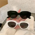 Platz Sonnenbrille der Frauen 2021 Neue Retro Mode Design Shades Sonnenbrille Leopard Schwarz Weiß