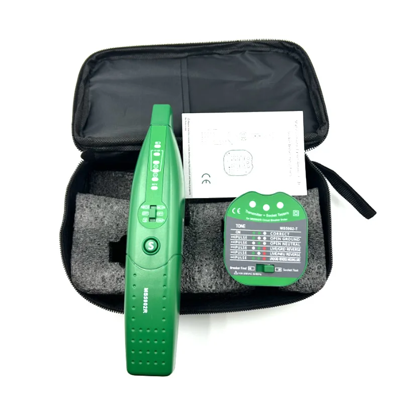 MS5902 Automatischer Leistungsschalter-Finder, Sicherungssteckdosentester, 220 V, europäische Spezifikation, amerikanisch, 110 V, mit Taschenlampe Image