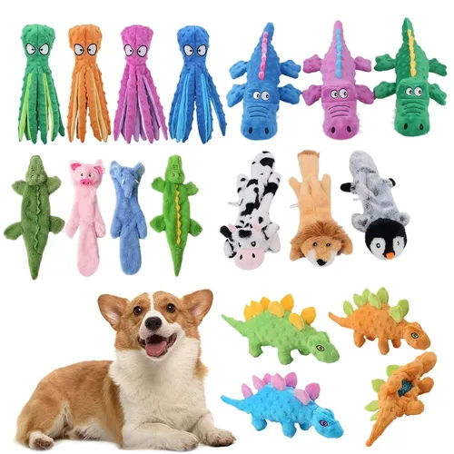 Pet Plüsch Spielzeug Hund Sound Octopus Tier Form Spielzeug Interaktive Hund Zähne Sauber Kauen