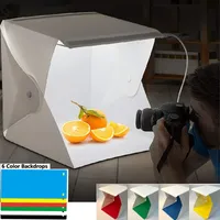 Tragbare Fotobox Softbox Licht Falt schachtel für Fotostudio Fotografie Doppel-LED-Würfel um Fotos