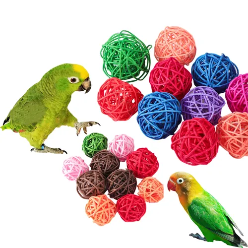 Haustier Vogel Spielzeug Kauen Spielzeug Vogel Rattan Ball Spielzeug Für Papagei Budgie Sittich