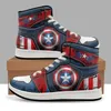 Schuhe 3D-Druck Turnschuhe Anime Cartoon Teen Outdoor High Top Basketball Sport Casual Herrenschuhe