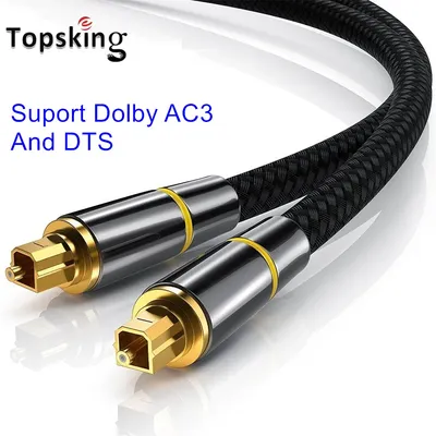Digitales optisches Audiokabel Toslink 1 m 2 m SPDIF-Koaxialkabel für Verstärker Blu-ray-Player Xbox 360 Soundbar-Glasfaserkabel