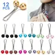 12 stücke Multicolor Kopftuch Perle Pins Clips Pins Für Frauen Hijab Schal Clips Muslimischen