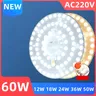 60w 50w 36w 24w 18w 12w LED Ring Panel Kreis Licht LED runde Deckenplatte runde Lampen platte AC