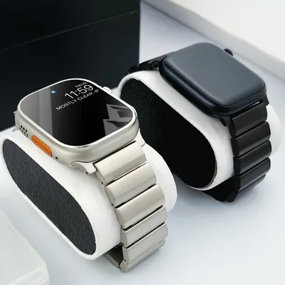 Luxuriöses Titan-Metallarmband für Apple Watch Ultra 49 mm, 8 45 mm, 41 mm, 44 42 mm, Armband, Image