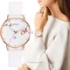 Elegante einfache Schmetterling Design Zifferblatt Design Damen uhren Frauen Mode Luxus Kleid Uhr