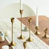 3pc Kerzenhalter Kit Messing Gold Kerzenhalter Set Kerzenhalter dekorative Kerzenhalter stehen für