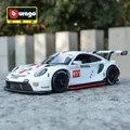 Bburago 1:24 porsche 911 rsr Sportwagen statische Druckguss fahrzeuge Sammler Modell auto Spielzeug