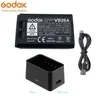 Godox VC26 VB26 VB26A DC 3000mAh 21 6 Wh USB Ersatz Li-Ion Batterie Ladegerät für Godox V860III V1