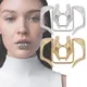 Kein Piercing Lip Clip Gothic Geometrische Beast Zahn Metall Lipring Unisex Nicht-poröse Lip Ring