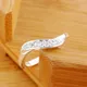 925 Sterling Silber kristall diamant ringe für frauen Mode elegante hochzeit zubehör Party Geschenke