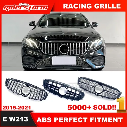 2016 + Front Mesh Grill W213 GT Grille E43 E450 W238 coupe Front Grill für Mercede E200 E300 E250