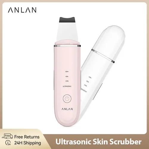 Ultraschallpeelinggerät ANLAN Skin Scrubber, Ultraschall-Peeling Porenreiniger Akne-Entferner Ionen