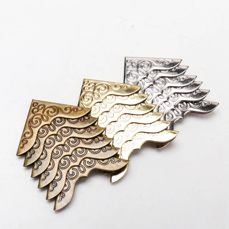 Praktische Metall Bronze Buch Scrapbooking Album Menü Ordner Eckenschutz Ecke für Fotoalbum DIY cp1808 Image