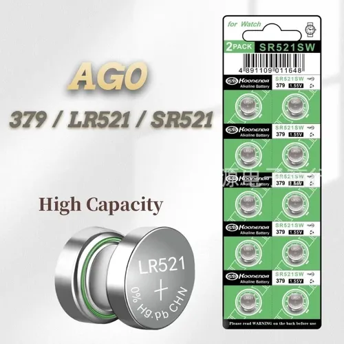 Ag0 lr521 ultra dünne Knopf batterie elektronische Spielzeug uhr Batterie knopf elektronische