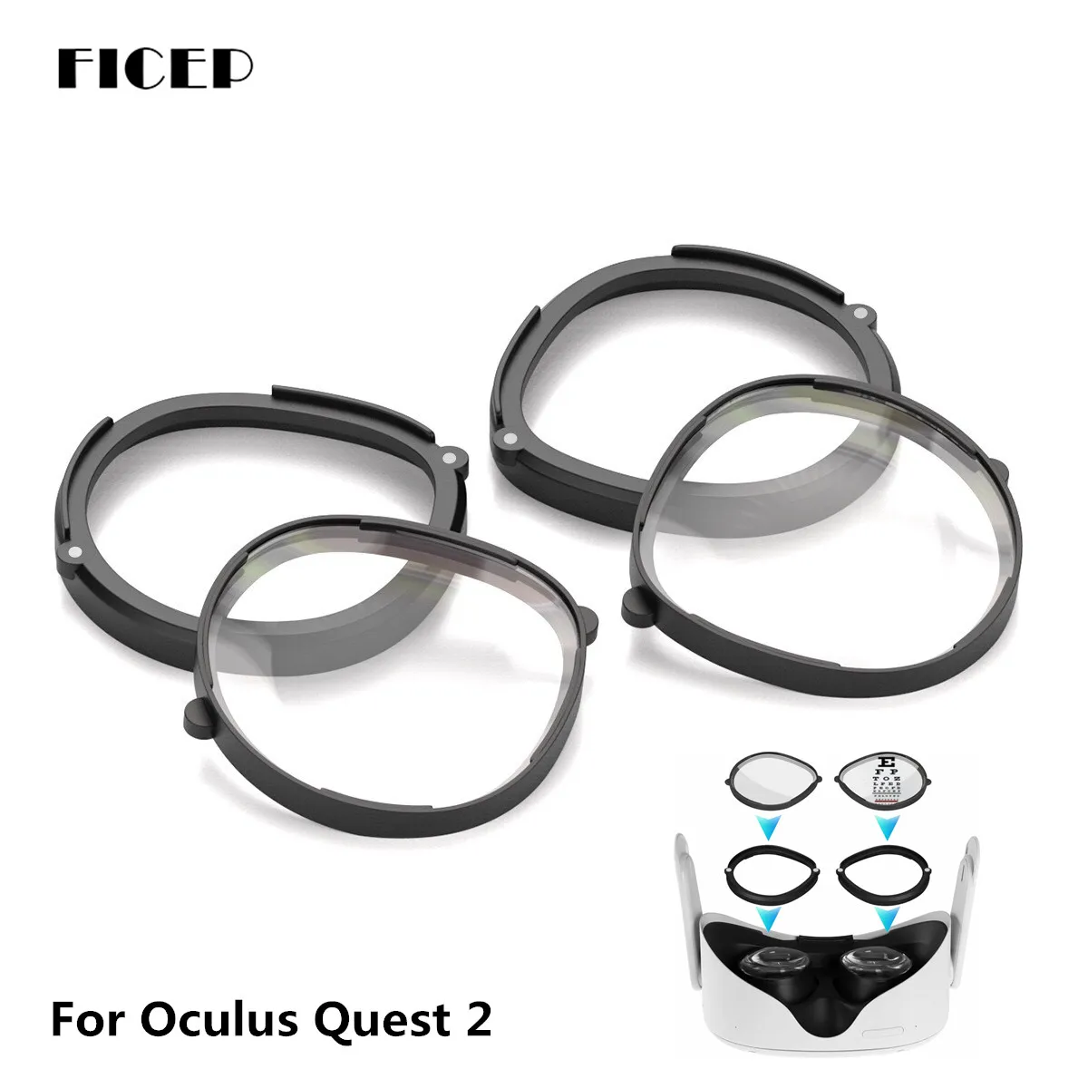 Für Oculus Quest 2 Rezept Linsen Anti Blau Myopie Objektiv Schnell Zerlegen Magnetische Rahmen Glasse Für Meta Quest 2 Zubehör Image