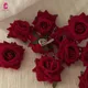 Mode rote Stoff Rose Blume Haarnadel Brosche Braut Hochzeit Brautjungfer Party künstliche Rose Haars