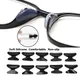 5 Pairs Nützlich Weiche Silikon Nase Pad Für Gläser Nicht-slip Brillen Sonnenbrille schwarz weiß