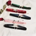 Vintage Perle Samt Colliers Halsketten für Frauen Mädchen Nette Retro Geometrische Herz Kragen