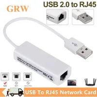 Grwibeou USB 2 0 Zu RJ45 Netzwerk Karte 10/100Mbps USB Lan RJ45 Netzwerk Karte USB zu Ethernet