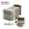 DH48S-S 0 1 s-990 h AC 110V 220V DC 12V 24V Wiederholen Zyklus SPDT Programmierbare timer Zeit