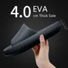 Große Größe 36-49 Männer Flip-Flops Frauen Weiche EVA 4,0 cm Dicke Sohle Rutschen Sommer Sandalen Paare Hausschuhe Hause nicht Slip Badezimmer Schuh