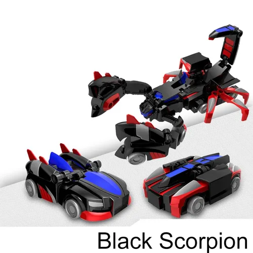 Schwarz Skorpion Auto Spielzeug Transformator Einheit Serie Transformation Transforming Action