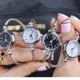 Einfache kleine Armreif Armband Luxus Uhren Edelstahl Retro Damen Quarz Armbanduhren Mode lässig