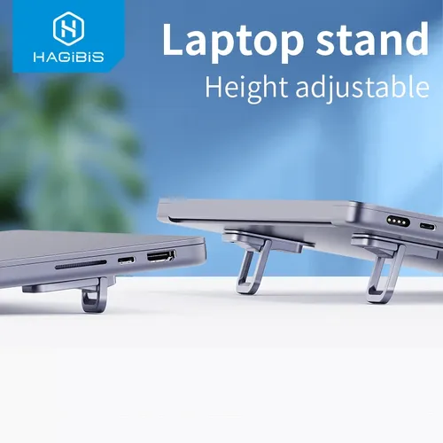 Hagibis Faltbare Laptop Stand für Schreibtisch Tastatur Stand Riser Tragbare Notebook Cooling Pad