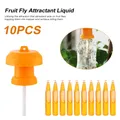 Neue 10Pcs 2ml Obst Fly Lockstoff Flüssigkeit Obst Fliegen Mörder Drosophila Lockstoff Für Gärten