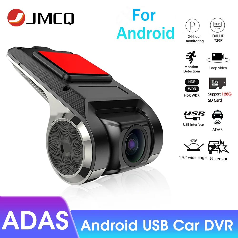JMCQ Dash Cam ADAS Auto DVR Dashcam Video HD 720P/1080P USB TF Karte 32G/64G/128G Auto Recorder für Android Multimedia Player DVD Image