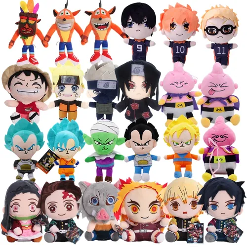14-26cm heiß verkaufen Anime Sammlung Plüsch Stofftiere Dämonen töter Naruto Drachen ball Cartoon