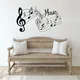 Mode Melody Wand Aufkleber Musik Songs Sound Hinweise Room Home Wand Aufkleber Schlafzimmer Büro