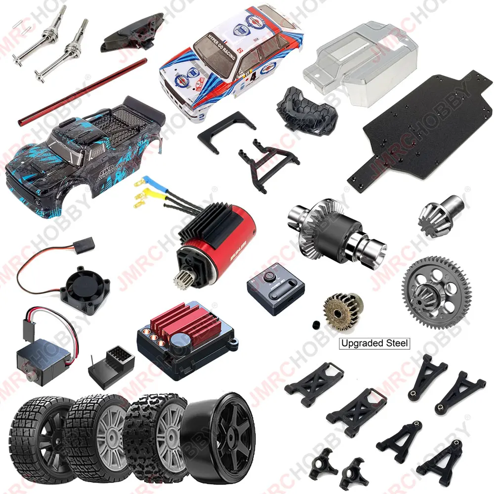 MJX Hyper Go Originalzubehör Stoßdämpfer Bürstenloser Motor ESC Antriebswelle Ersatz Ersatzteile für 14301 14302 14303 Image
