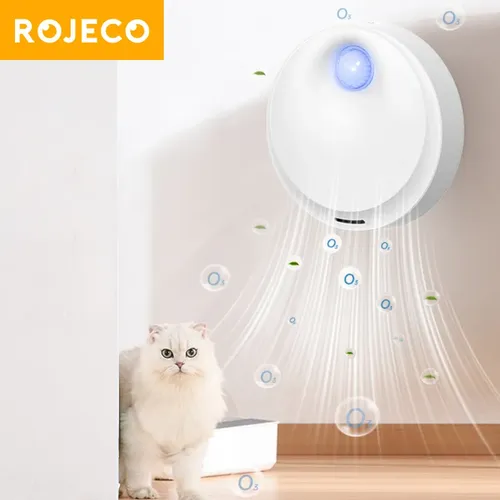 Rojeco 4000mah Smart Cat Geruchs reiniger für Katzenstreu Deodorant automatische Haustier Toilette