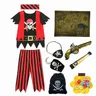 Jack Piraten Kostüm Kinder Piraten Spielzeug Set Halloween Piraten Zubehör Kinder verkleiden